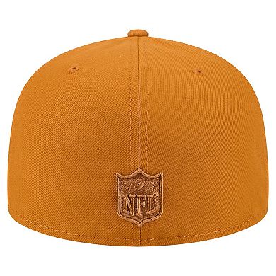 Men's New Era Brown Cleveland Browns Color Pack A-Frame 59FIFTY Fitted Hat