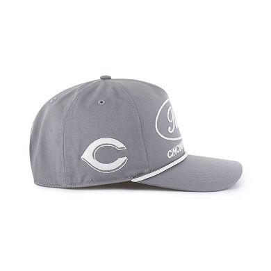 Men's '47 Gray Cincinnati Reds Foundational Hitch Adjustable Hat