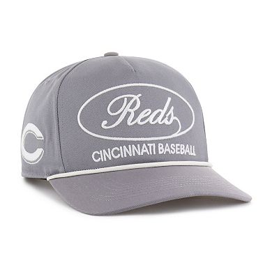 Men's '47 Gray Cincinnati Reds Foundational Hitch Adjustable Hat