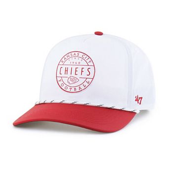 Men's '47 White/Red Kansas City Chiefs Suburbia Hitch Two-Tone Adjustable Hat