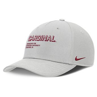 Men's Nike Gray Stanford Cardinal 2025 Sideline Dust Pinched Rise Adjustable Hat
