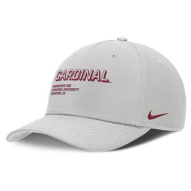 Men's Nike Gray Stanford Cardinal 2025 Sideline Dust Pinched Rise Adjustable Hat