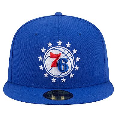 Men's New Era Royal Philadelphia 76ers Deceptor 59FIFTY Fitted Hat