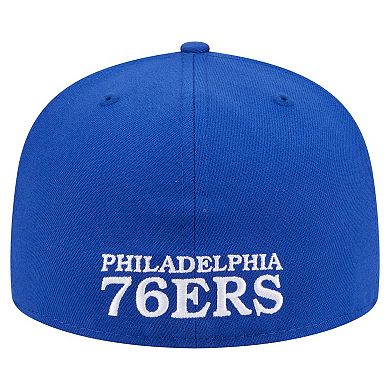 Men's New Era Royal Philadelphia 76ers Deceptor 59FIFTY Fitted Hat