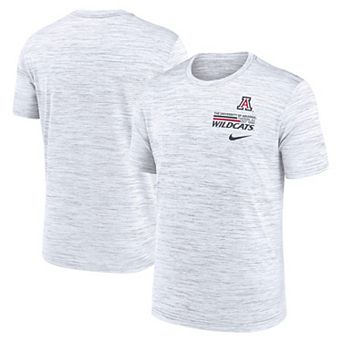Men's Nike White Arizona Wildcats Velocity Stacked Performance T-Shirt