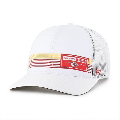 Men's '47 White Kansas City Chiefs Rangefinder Trucker Adjustable Hat