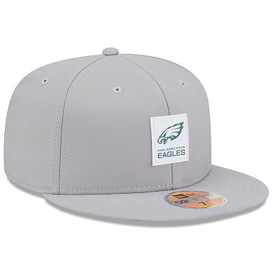 Men's New Era Gray Philadelphia Eagles 2025 Sideline 59FIFTY Fitted Hat