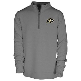 Youth Garb Gray Colorado Buffaloes Sterling Long Sleeve Quarter-Zip Performance Top