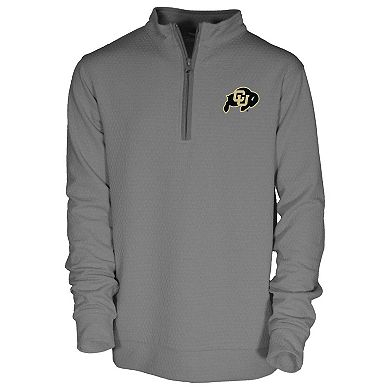 Youth Garb Gray Colorado Buffaloes Sterling Long Sleeve Quarter-Zip Performance Top