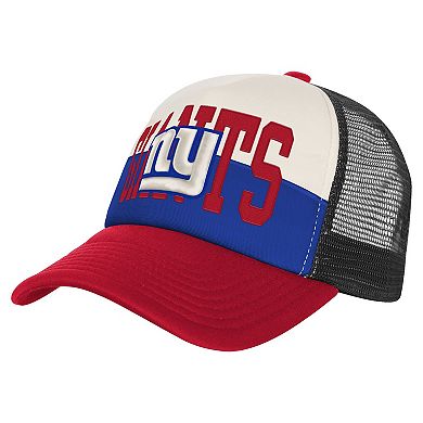 White/Red New York Giants Modern Fan Trucker Adjustable Hat