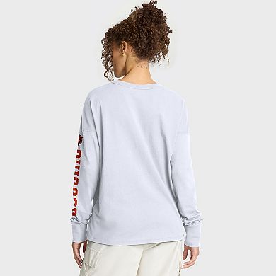 Women's Fanatics White Chicago Bears Hometown Legacy Long Sleeve T-Shirt