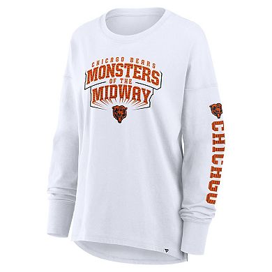 Women's Fanatics White Chicago Bears Hometown Legacy Long Sleeve T-Shirt