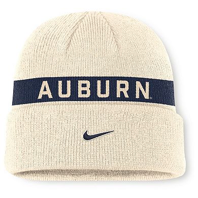 Men's Nike Natural Auburn Tigers Peak Primetime Utility Cuffed Knit Hat