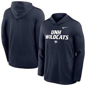 Men's Nike Navy New Hampshire Wildcats Sideline Dri-FIT Lightweight Hooded Top