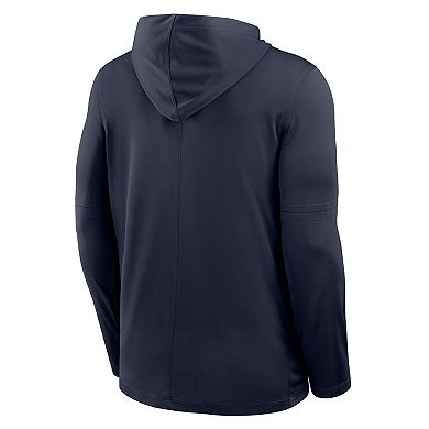 Men's Nike Navy New Hampshire Wildcats Sideline Dri-FIT Lightweight Hooded Top
