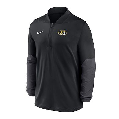 Men's Nike Black Missouri Tigers Dri-FIT Half-Zip Pullover