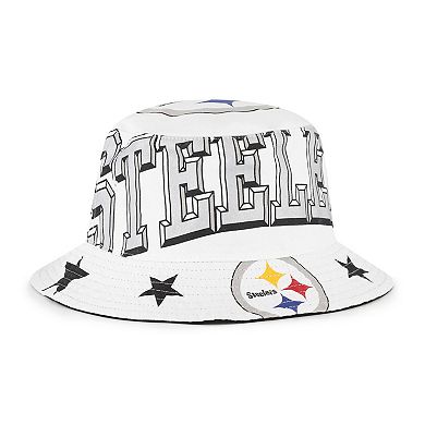 Women's '47 White Pittsburgh Steelers Energize Bucket Hat