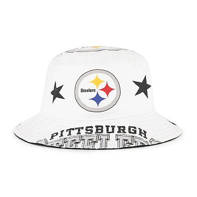 Women's '47 White Pittsburgh Steelers Energize Bucket Hat