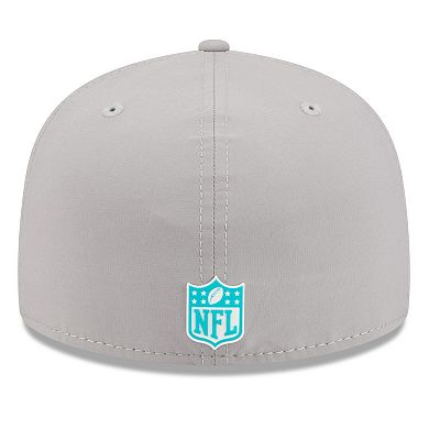 Men's New Era Gray Miami Dolphins 2025 Sideline 59FIFTY Fitted Hat