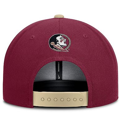 Men's Nike Garnet/Gold Florida State Seminoles 2025 On-Field Patch Pro Dri-FIT Snapback Hat