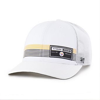 Men's '47 White Pittsburgh Steelers Rangefinder Trucker Adjustable Hat