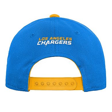 Youth Powder Blue Los Angeles Chargers Team Pre-Curved Adjustable Hat