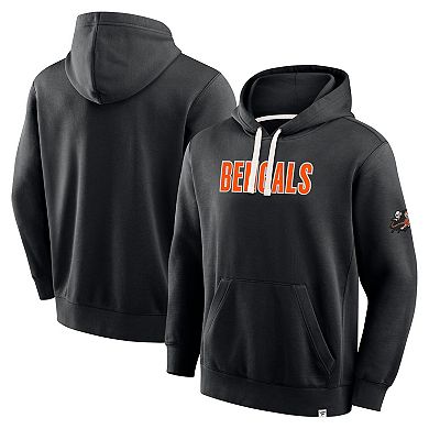 Men's Fanatics Black Cincinnati Bengals New Horizons Heritage Pullover Hoodie