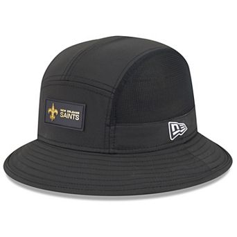 Men's New Era Black New Orleans Saints 2025 Sideline Bucket Hat