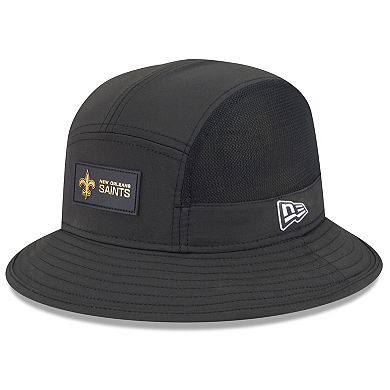 Men's New Era Black New Orleans Saints 2025 Sideline Bucket Hat
