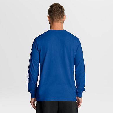 Men's Fanatics Royal Indianapolis Colts Hometown Sweep Legacy Long Sleeve T-Shirt