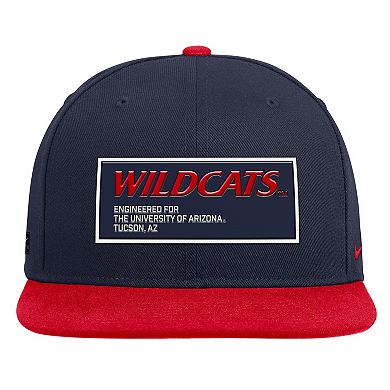 Men's Nike Navy/Red Arizona Wildcats 2025 On-Field Patch Pro Dri-FIT Snapback Hat