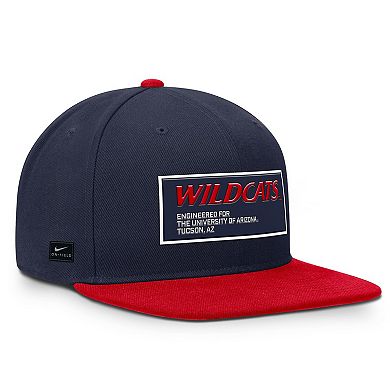 Men's Nike Navy/Red Arizona Wildcats 2025 On-Field Patch Pro Dri-FIT Snapback Hat