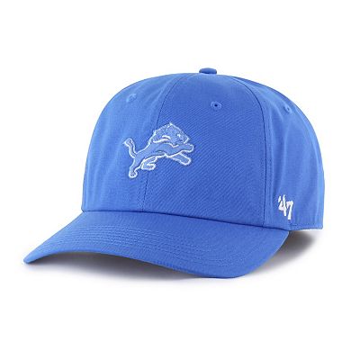 Men's '47 Blue Detroit Lions Foundational Franchise Fitted Hat