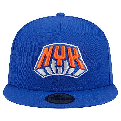 Men's New Era Blue New York Knicks Deceptor 59FIFTY Fitted Hat