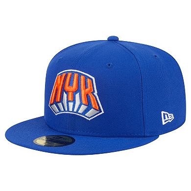 Men's New Era Blue New York Knicks Deceptor 59FIFTY Fitted Hat