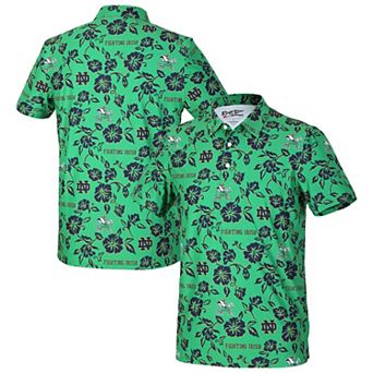 Men's Reyn Spooner Kelly Green Notre Dame Fighting Irish Pua Performance Polo