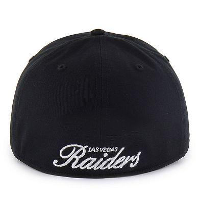 Men's '47 Black Las Vegas Raiders Foundational Franchise Fitted Hat
