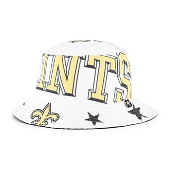 Women's '47 White New Orleans Saints Energize Bucket Hat