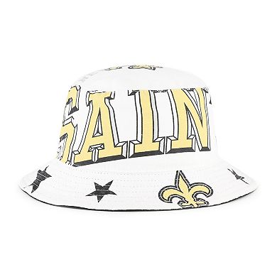 Women's '47 White New Orleans Saints Energize Bucket Hat