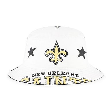 Women's '47 White New Orleans Saints Energize Bucket Hat