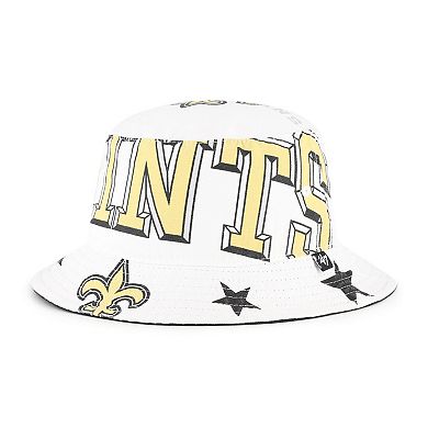 Women's '47 White New Orleans Saints Energize Bucket Hat