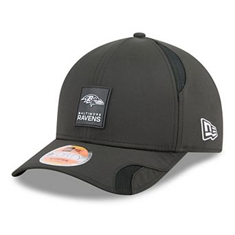 Youth New Era Black Baltimore Ravens 2025 Sideline 9FORTY Adjustable Hat