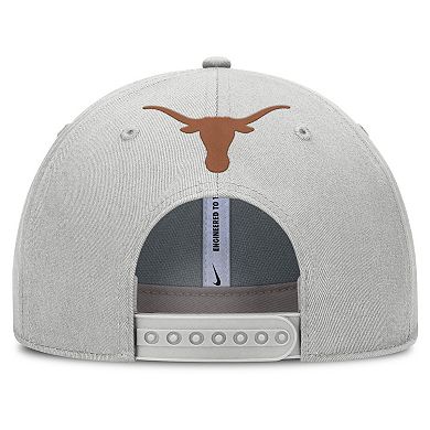 Men's Nike Gray Texas Longhorns 2025 Sideline Dust Pinched Rise Adjustable Hat