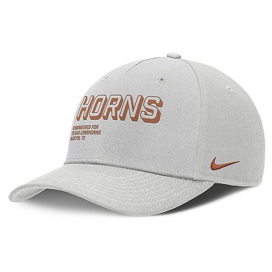 Men's Nike Gray Texas Longhorns 2025 Sideline Dust Pinched Rise Adjustable Hat
