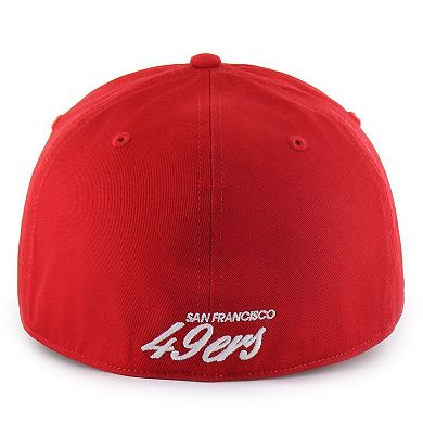 Men's '47 Scarlet San Francisco 49ers Foundational Franchise Fitted Hat