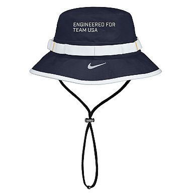 Men's Nike Navy Team USA Apex Sideline On-Field Dri-FIT Boonie Bucket Hat