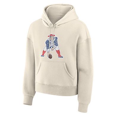 Women's Fanatics Cream New England Patriots Dove Legacy Pullover Hoodie