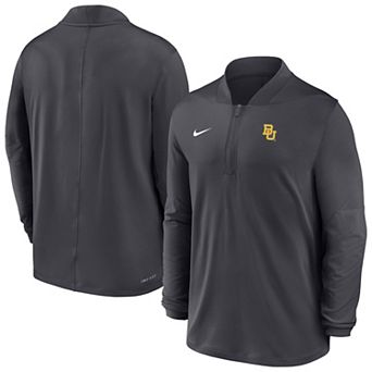 Men's Nike Anthracite Baylor Bears Dri-FIT Half-Zip Pullover