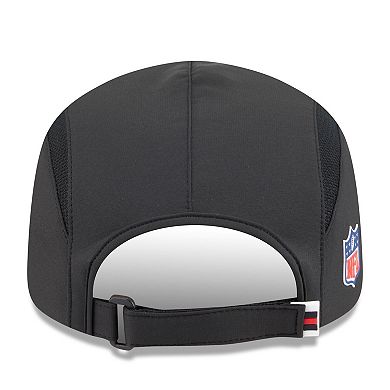 Men's New Era Black Atlanta Falcons 2025 Sideline Runner Adjustable Hat
