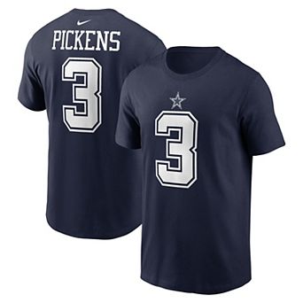 Men's Nike George Pickens Navy Dallas Cowboys Name & Number T-Shirt